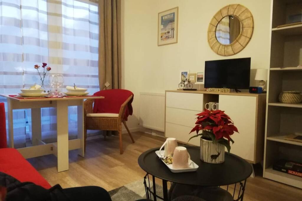 Studio Cosy Neuf Pres De La Mer,Balcon Et Parking Gratuit Wimereux Bagian luar foto