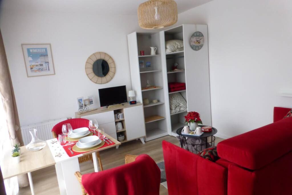 Studio Cosy Neuf Pres De La Mer,Balcon Et Parking Gratuit Wimereux Bagian luar foto